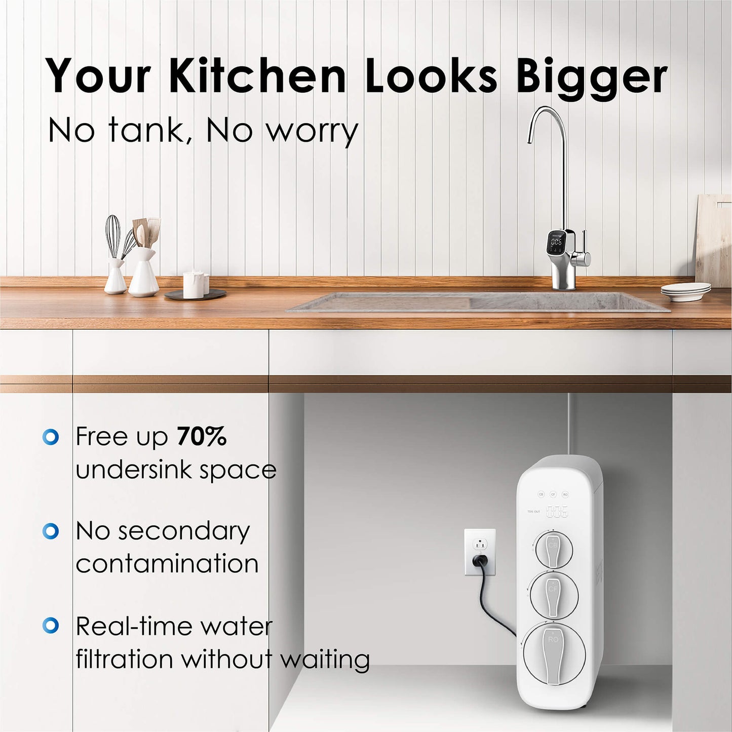 Waterdrop Reverse Osmosis Water Filter System WD-G3-W | WD-G3-CR